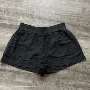 Pull on linen blend shorts
